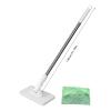 130cm Extended Microfiber Cloth Mop with Easy to Clip Design for Dry Wet Cleaning Home Bathroom Kitchen Cleaning Automatic Clamp Head view 3