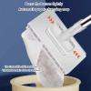 130cm Extended Microfiber Cloth Mop with Easy to Clip Design for Dry Wet Cleaning Home Bathroom Kitchen Cleaning Automatic Clamp Head view 4