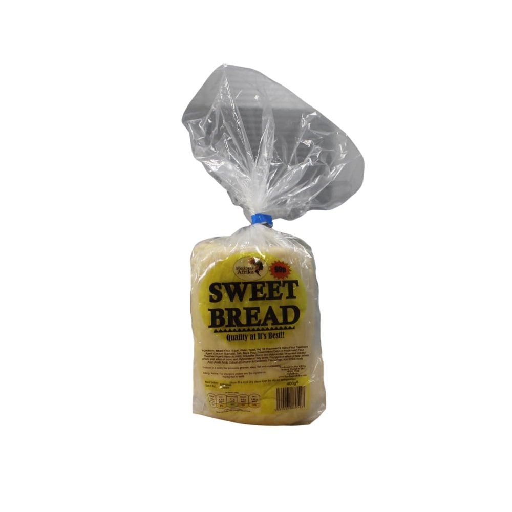 Heritage Afrika Sweet Bread, Traditional African White Loaf (Small 400g x 2, 800, gram)