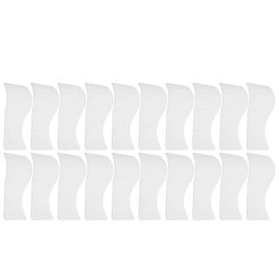 VINTORKY 20pcs Plastic Wax Spatulas for Professionals Lightweight Non-stick Depilatory Cream Applicator Sticks for Skin and Face Use Brow Shaping Waxing Tool
