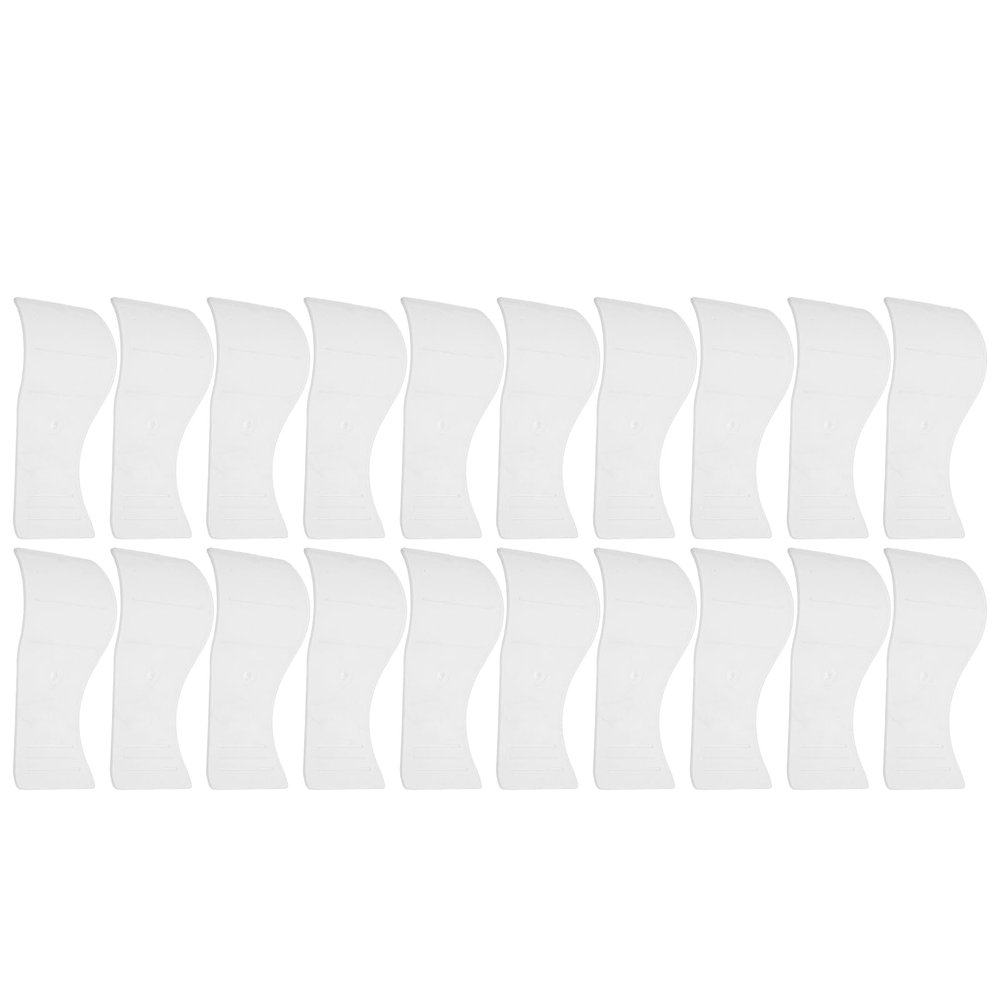 VINTORKY 20pcs Plastic Wax Spatulas for Professionals Lightweight Non-stick Depilatory Cream Applicator Sticks for Skin and Face Use Brow Shaping Waxing Tool