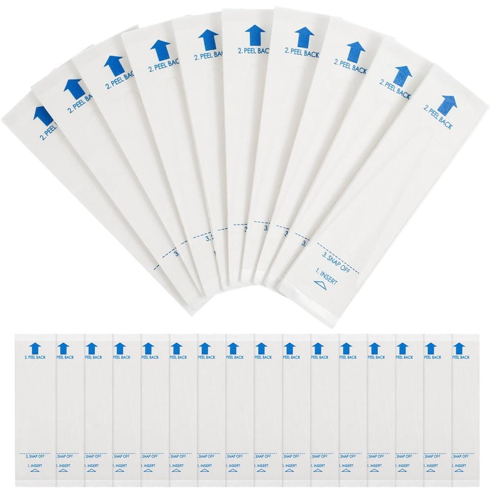 FreshCart Basics 150pcs Disposable Probe Covers Sleeves for Oral Thermometers, Safe Pe and Paper Material, Disposable Protection for Home and Hospital Use