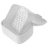 BIUDECO Portable Compact and Denture with Safety Case Closure Locking Breathable Pp Material White Storage Box Easy-clean False Teeth Container, for Outdoor Use for People view 1