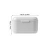 BIUDECO Portable Compact and Denture with Safety Case Closure Locking Breathable Pp Material White Storage Box Easy-clean False Teeth Container, for Outdoor Use for People view 2