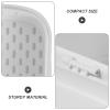BIUDECO Portable Compact and Denture with Safety Case Closure Locking Breathable Pp Material White Storage Box Easy-clean False Teeth Container, for Outdoor Use for People view 3