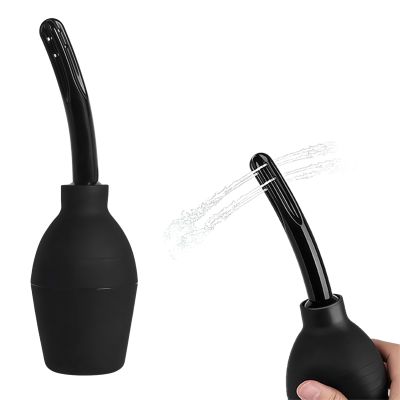 Teohhrn 310ml Intimate Shower Cleaning Kit with Nozzle, Personal Hygiene Douche Set for Men and Women, BPA Free Body Cleansing Bottle for Bathroom Use Black