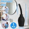 Teohhrn 310ml Intimate Shower Cleaning Kit with Nozzle, Personal Hygiene Douche Set for Men and Women, BPA Free Body Cleansing Bottle for Bathroom Use Black view 2