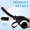 Teohhrn 310ml Intimate Shower Cleaning Kit with Nozzle, Personal Hygiene Douche Set for Men and Women, BPA Free Body Cleansing Bottle for Bathroom Use Black view 3