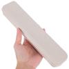 NULYLU Portable Chopstick Organizer and Tableware Storage Box with Lid, Compact and Lightweight Plastic Holder for School and Dinners, Versatile Use Utensil Case in Beige view 4