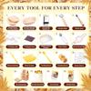 Wesafrae Bread Sling Included, Sourdough Kit, Sourdough Bread Baking Supplies, Round& Oval Banneton Bread Proofing Basket view 2