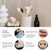 FOYTOKI 4pcs Denture Toothbrush Portable Double Head Denture Cleaning Brush Brush False Teeth Cleaner for Travel Home Use Random Color view 3