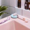 FOYTOKI 4pcs Denture Toothbrush Portable Double Head Denture Cleaning Brush Brush False Teeth Cleaner for Travel Home Use Random Color view 4