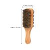 CHILDWEET 2pcs Handle Beard Styling Comb for Men Double Sided Bristle Beard Brush Finger Ring Grooming and Mustache Care Travel Friendly view 2