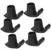 GALPADA 6pcs Anti-Slip Walker Glide Skis for Cane and Walking Sticks, Lightweight Plastic Ski Tips Non-Skid Function for Snow and Ground Use view 1