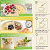 Instant Chia Apple Banana Milk Oatmeal 500g, Creamy Low Fat Hot Cereal Mix, On-the-Go Breakfast, 3 Ways: Stir, Microwave, Simmer view 2