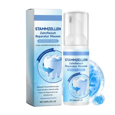 Brightening Foam Toothpaste, Deep Cleaning Formula, 60ml Tube with Ultra Fine Foam, Gentle Teeth Care Solution, Whitening Paste with Modern Design, Hygiene Aid for Travel and Home