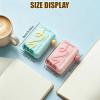 Automatic Pop-Up Portable Dental Floss Box, Travel Floss Picks with Storage Case, Automatic Pop-up Portable Floss Dispenser with 50 Pcs Dental Floss, for Home and Restaurant (b) view 2