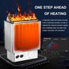 Electric Sauna Heater, 220V Stainless Steel Heating Stove with Timer & Adjustable Temperature for Home Spa Shower Steam Room view 2