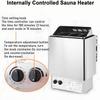 Electric Sauna Heater, 220V Stainless Steel Heating Stove with Timer & Adjustable Temperature for Home Spa Shower Steam Room view 4