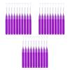 8-40PCS Interdental Brushes Dental Floss Toothpick Braces Brush Tooth Cleaning Tool(Purple 24PCS) view 1