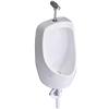 MESCXTY Urinals for Men Bathroom, Garage Urinal Spill Proof, Wall Mounted Ceramics Mens Urinal, Push-to-Flush, Homes, Shopping Malls, Schools, Public Toilets view 1