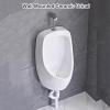 MESCXTY Urinals for Men Bathroom, Garage Urinal Spill Proof, Wall Mounted Ceramics Mens Urinal, Push-to-Flush, Homes, Shopping Malls, Schools, Public Toilets view 2