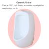 MESCXTY Urinals for Men Bathroom, Garage Urinal Spill Proof, Wall Mounted Ceramics Mens Urinal, Push-to-Flush, Homes, Shopping Malls, Schools, Public Toilets view 3