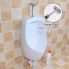 MESCXTY Urinals for Men Bathroom, Garage Urinal Spill Proof, Wall Mounted Ceramics Mens Urinal, Push-to-Flush, Homes, Shopping Malls, Schools, Public Toilets view 4