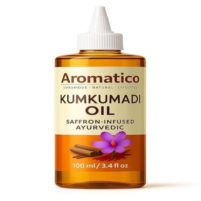 100% Pure Kumkumadi Tailam Face Oil | Ayurveda Inspired Formulation for Skin Brightening & Renewal | Glowing Skin, Anti Ageing formula for Natural Radiance - 100 ml