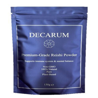 Decarum Reishi (Linzhi) Powder. 100% Pure. Non-GMO. x60 Servings.