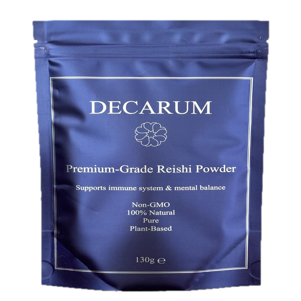 Decarum Reishi (Linzhi) Powder. 100% Pure. Non-GMO. x60 Servings.