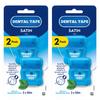 4 x Oral Satin Tape Floss 50m (Double in Size) Waxed Mint Dental Flossing Tape Oral Care for Fresh Clean Feel 2 x Twin Pack