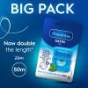 4 x Oral Satin Tape Floss 50m (Double in Size) Waxed Mint Dental Flossing Tape Oral Care for Fresh Clean Feel 2 x Twin Pack view 3