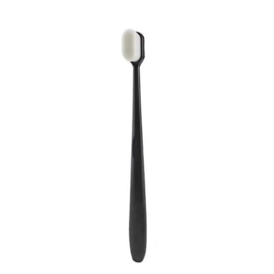 10/5/1pcs Soft Toothbrush with Millions of Nano Bristles for Adults Deep Cleaning for Teeth Portable Travel Oral Care Brush(1PC-Black Flat)