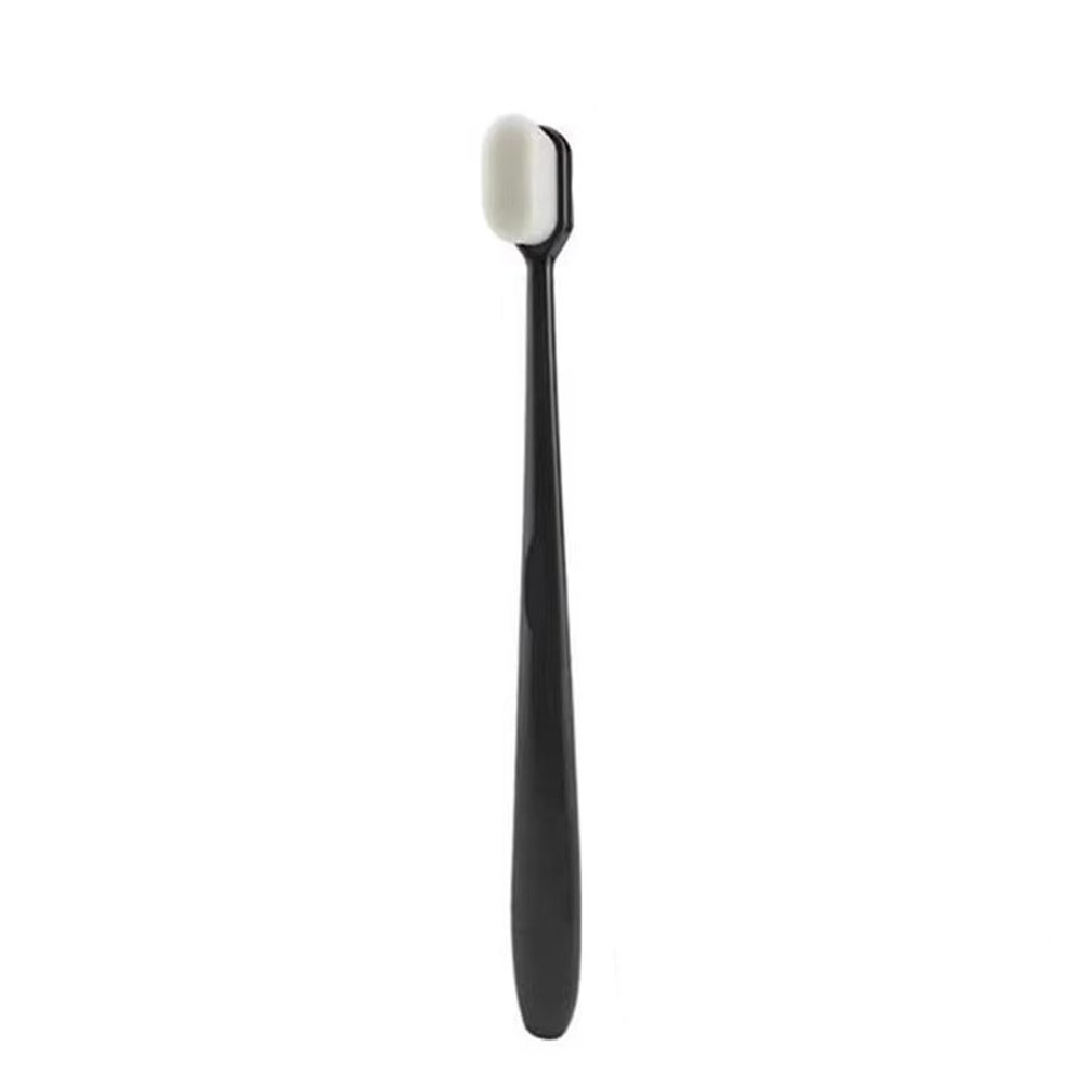 10/5/1pcs Soft Toothbrush with Millions of Nano Bristles for Adults Deep Cleaning for Teeth Portable Travel Oral Care Brush(1PC-Black Flat)