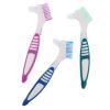 ADOCARN Dual Toothbrush Teeth Cleaning Brush 3pcs with Soft Nylon Bristles for Denture Cleaning, Elderly-Friendly and Easy to Operate Suitable for Travel and Outings view 1