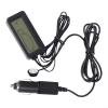 12V Digital LCD Car Thermometer with Indoor Outdoor Sensor, Vehicle Gauge Meter, .5m Probe Wire, Blue Backlight Display for Auto Truck(red) view 4