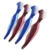 Cabilock 4pcs Denture Cleaning Brushes with Double-Sided Brush Design for Denture and Braces Care Sturdy Pp and Nylon Material for Effective Cleaning view 1