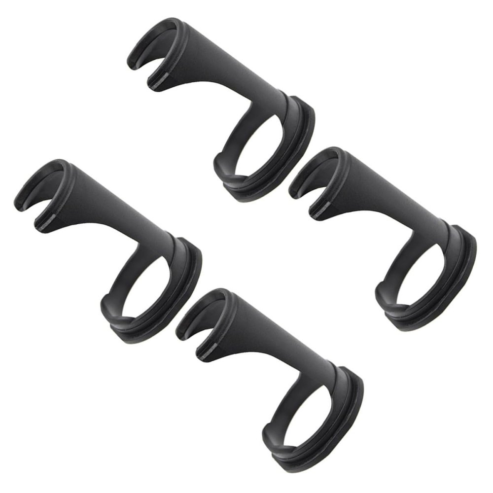 Abaodam 4pcs Black Pp Shaving Brush Stand for Men Quick Drying and Organizing Shaving Brush Holder Suitable for Bathroom and Hair Salon
