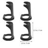 Abaodam 4pcs Black Pp Shaving Brush Stand for Men Quick Drying and Organizing Shaving Brush Holder Suitable for Bathroom and Hair Salon view 2
