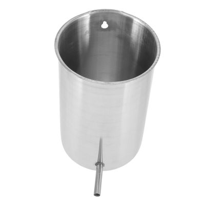 VILLFUL Sturdy Stainless Steel Bucket 1000Ml Hanging Bucket with Holder for Home Cleaning and Constipation Support