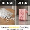 Automatic Pop-up Portable Floss Dispenser with 50 Pcs Dental Floss, Travel Floss Picks, Dental Floss Case, Portable Toothpick Storage Box, Refillable Holder Boxes for Teeth Cleaning (Pink) view 3