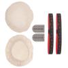 Abaodam Sourdough Starter Jar Kit with Cloth Covers, Temperature Thermometer Strips, and Date Bands for Fermentation Lids and Home Baking view 1