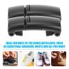PATKAW Magnetic Shoelace Locking Clips 3 Pairs Black Elastic Shoelaces No-Tie Design for Running Shoes Trainers view 3