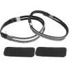 Operitacx Adjustable Elastic High Heel Shoe Straps Simple Style for Women Anti- Pu and Metal Shoelaces Prevent Shoe Slipping 1 Pair Black Rhinestone for Pumps view 1