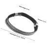 Operitacx Adjustable Elastic High Heel Shoe Straps Simple Style for Women Anti- Pu and Metal Shoelaces Prevent Shoe Slipping 1 Pair Black Rhinestone for Pumps view 2
