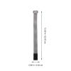 WATIIFUFU 6pcs Grey Elastic Bands for Bento Box Lunch Box Strap Outdoor Use Hook and Loop Closure for School and Office Lunchboxes view 2