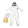 Beekeeping Clothing Beekeeping Protective Suit Jumpsuit Beekeeper Jacket Clothing for Kids Adult Full Body Anti Bee Clothes Cotton(XL Canvas Gloves C) view 1