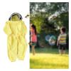 Beekeeping Clothing Beekeeping Protective Suit Jumpsuit Beekeeper Jacket Clothing for Kids Adult Full Body Anti Bee Clothes Cotton(XL Canvas Gloves C) view 4