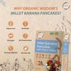 Back to Roots Gluten Free Millet Banana Pancake(with Choco-Chips) 200g | Instant & easy to make| Made with 7 super grains & Jaggery. view 3